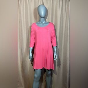 NWT Umgee Medium Vibrant Pink Mini Dress With Pockets